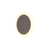 Proctor Magnetic Base Wall Lamp, 12W LED 3000K 498lm, 15/19cm Round Centre, Coffee/Acrylic Frosted Diffuser