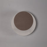 Proctor Magnetic Base Wall Lamp, 12W LED 3000K 498lm, 15/19cm Round Top Offset, Coffee/Acrylic Frosted Diffuser