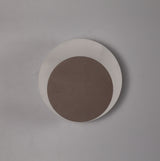 Proctor Magnetic Base Wall Lamp, 12W LED 3000K 498lm, 15/19cm Round Bottom Offset, Coffee/Acrylic Frosted Diffuser