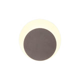 Proctor Magnetic Base Wall Lamp, 12W LED 3000K 498lm, 15/19cm Round Bottom Offset, Coffee/Acrylic Frosted Diffuser