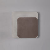 Proctor Magnetic Base Wall Lamp, 12W LED 3000K 498lm, 15/19cm Square Right Offset, Coffee/Acrylic Frosted Diffuser