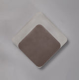 Proctor Magnetic Base Wall Lamp, 12W LED 3000K 498lm, 15/19cm Diamond Bottom Offset, Coffee/Acrylic Frosted Diffuser