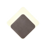 Proctor Magnetic Base Wall Lamp, 12W LED 3000K 498lm, 15/19cm Diamond Bottom Offset, Coffee/Acrylic Frosted Diffuser