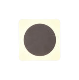 Proctor Magnetic Base Wall Lamp, 12W LED 3000K 498lm, 15cm Round 19cm Square Centre, Coffee/Acrylic Frosted Diffuser