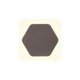Proctor Magnetic Base Wall Lamp, 12W LED 3000K 498lm, 15cm Horizontal Hexagonal 19cm Square Centre, Coffee/Acrylic Frosted Diffuser