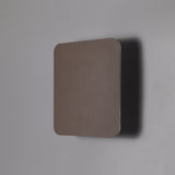 Proctor Magnetic Base Wall Lamp, 12W LED 3000K 498lm, 20/19cm Square Centre, Coffee/Acrylic Frosted Diffuser