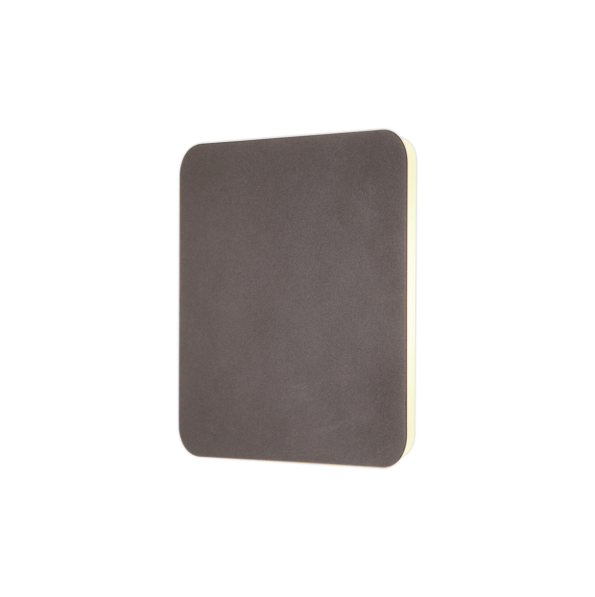 Proctor Magnetic Base Wall Lamp, 12W LED 3000K 498lm, 20/19cm Square Centre, Coffee/Acrylic Frosted Diffuser