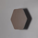 Proctor Magnetic Base Wall Lamp, 12W LED 3000K 498lm, 20/19cm Horizontal Hexagonal Centre, Coffee/Acrylic Frosted Diffuser