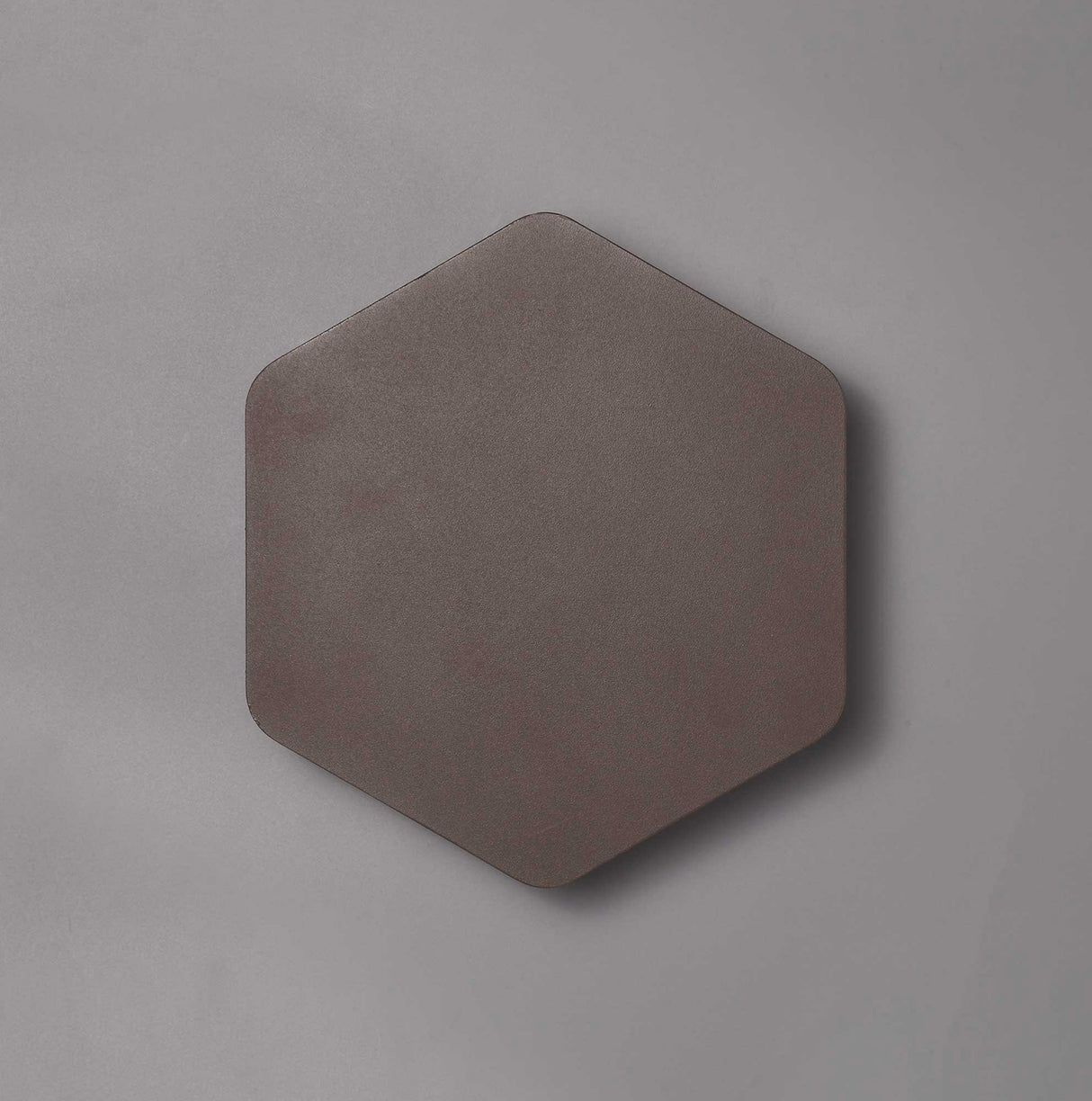 Proctor Magnetic Base Wall Lamp, 12W LED 3000K 498lm, 20/19cm Vertical Hexagonal Centre, Coffee/Acrylic Frosted Diffuser