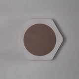 Proctor Magnetic Base Wall Lamp, 12W LED 3000K 498lm, 15cm Round 19cm Horizontal Hexagonal Centre, Coffee/Acrylic Frosted Diffuser