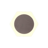Proctor Magnetic Base Wall Lamp, 12W LED 3000K 498lm, 15cm Round 19cm Horizontal Hexagonal Centre, Coffee/Acrylic Frosted Diffuser