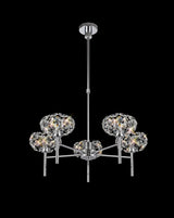 Byrne 5 Light G9 Telescopic Light With Polished Chrome And Crystal Shade