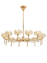 Byrne 12 Light G9 Telescopic Light With French Gold And Crystal Shade