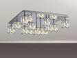 Swindlehirs Square 13 x G9 Flush Light Chrome/Clear Crystal Shade
