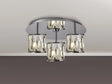 Swindlehirs Round 3 x G9 35cm Flush Light Chrome/Clear Crystal Shade