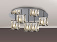 Swindlehirs Round 5 x G9 Flush Light Chrome/Clear Crystal Shade