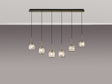 Swindlehirs Antique Brass 6 x G9 2m Linear Pendant