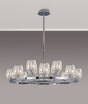 Swindlehirs 8 + 4 Light Round G9 Telescopic Light Polished Chrome / Clear Crystal Shade