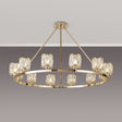 Swindlehirs 12 Light Round G9 Telescopic Light French Gold / Clear Crystal Shade