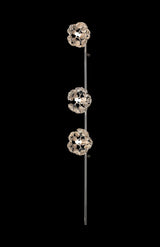 Byrne Polished Chrome 3 x G9 Switched Wall Lamp With Plug Polished Chrome & Crystal Shade