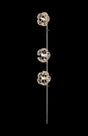 Byrne Polished Chrome 3 x G9 Switched Wall Lamp With Plug Polished Chrome & Crystal Shade