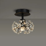 Byrne 1 x G9 Surface Light With Satin Black/Crystal Shade