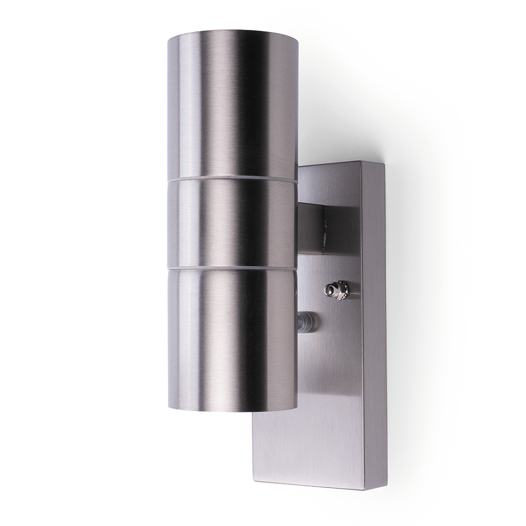 Hispec Coral Up/Down wall light with Photocell Sensor Stainless Steel – HSLEDUL/PC