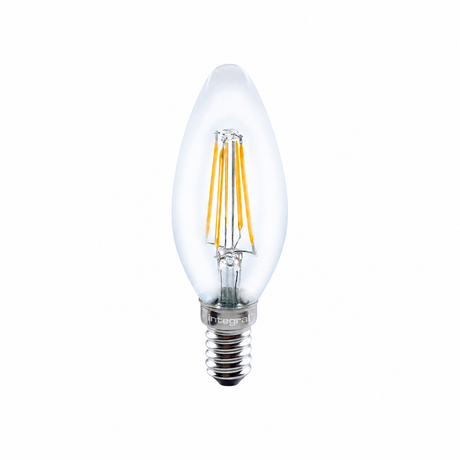 ILCANDE14DE077 - FILAMENT CANDLE BULB E14 470LM 3.4W 4000K DIMMABLE GLASS