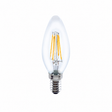 ILCANDE14NC034 - FILAMENT CANDLE BULB E14 470LM 3.4W 2700K NON-DIMM GLASS
