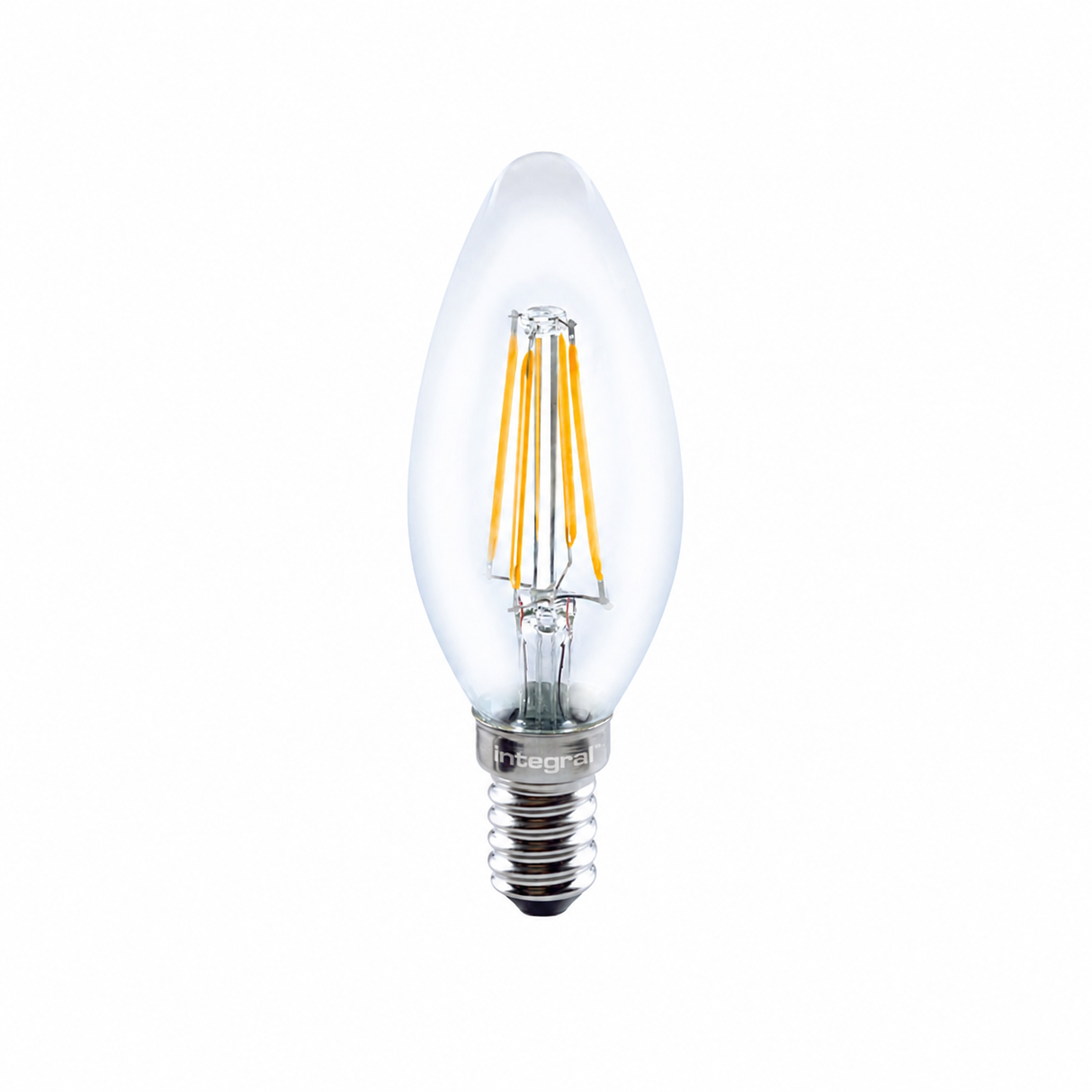 ILCANDE14NC034 - FILAMENT CANDLE BULB E14 470LM 3.4W 2700K NON-DIMM GLASS