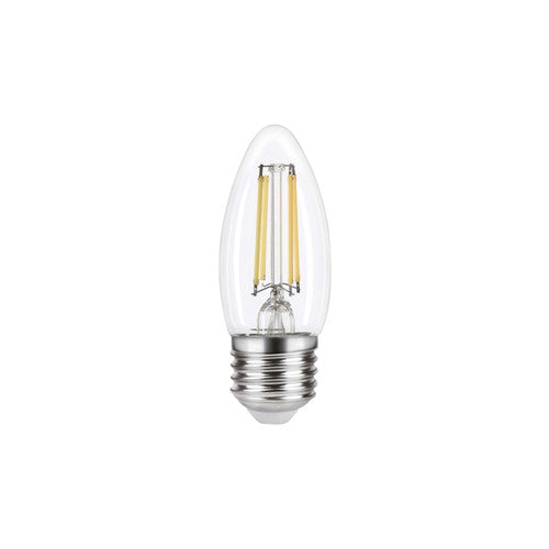 Integral Omni 3.4W E27 Dimmable LED Filament Candle Bulb – 4000K Cool White, 470lm – ILCANDE27DE076