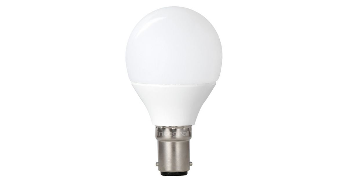 ILGOLFB15NC052 - Integral 4.2w LED Golf Ball 2700K Frosted NON-Dimmable B15 400lm