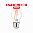 Integral LED Omni Filament Golf Ball E27 Dimmable Bulb 3.4W 470lm 2700K Warm White – ILGOLFE27DC061