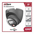 Dahua 6MP Smart Dual Light IP Security Camera Grey - DH-IPC-HDW1639T-A-IL