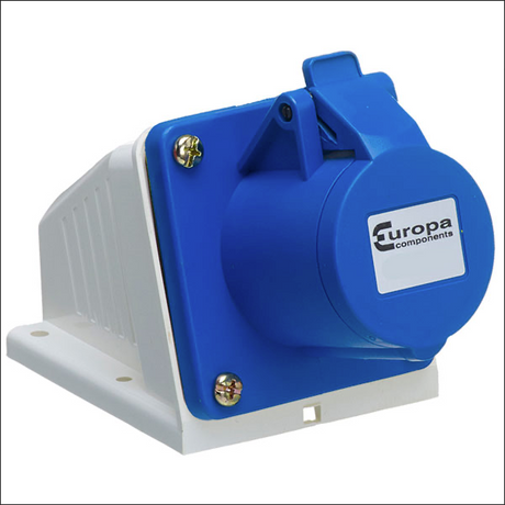 Europa 230V 16A 2-Pole + E Industrial Surface Socket IP44 - ISS163P