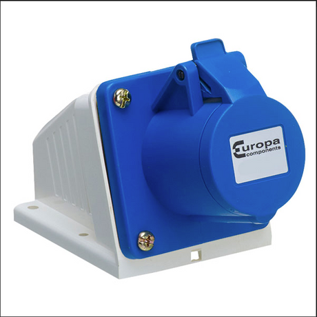 Europa 230V 32A 2-Pole + E Industrial Surface Socket IP44 - ISS323P
