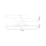 Wallace Ceiling Lamp, 2 x 9W LED, 4000K, 1153lm, IP44, Polished Chrome, 3yrs Warranty