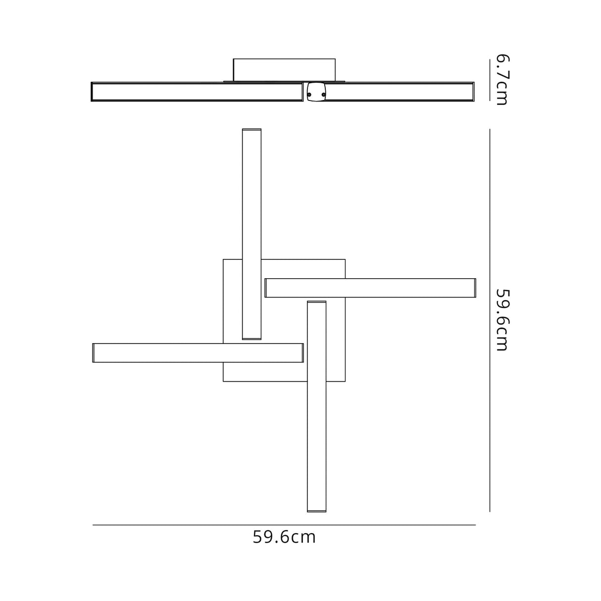 Bennett 4 Flush Ceiling, 4 x 6W LED, 4000K, 2210lm, IP44, Polished Chrome, 3yrs Warranty