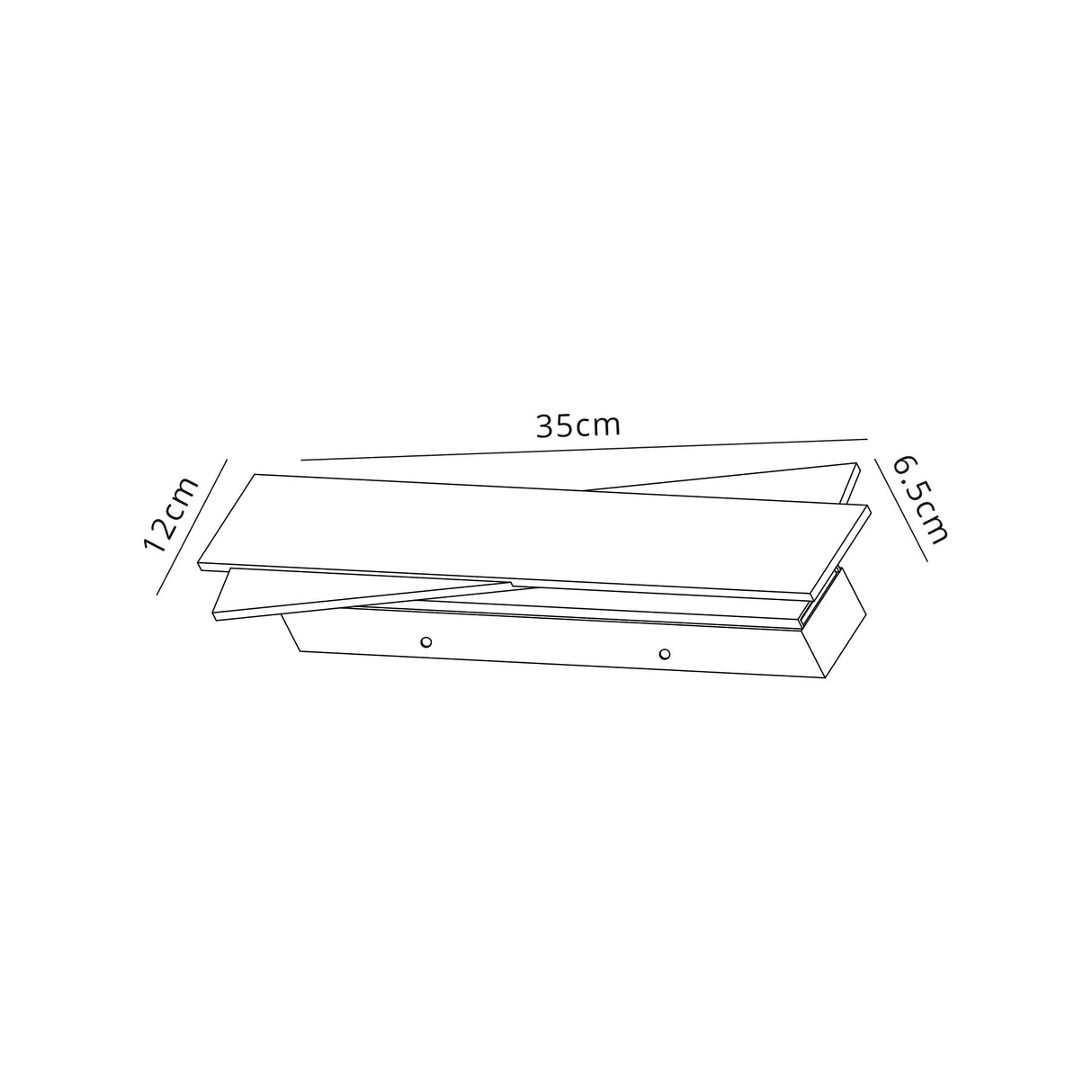 Elsdon Wall Lamp, 1 x 8W LED, 3000K, 640lm, Brushed Aluminium/Frosted White, 3yrs Warranty
