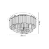 Baker Ceiling Light, 6 x G9, IP44, Polished Chrome/Clear Glass