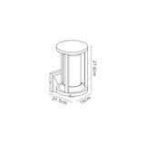 Phillips Wall Lamp Lantern, 1 x E27, IP65, Anthracite, 2yrs Warranty