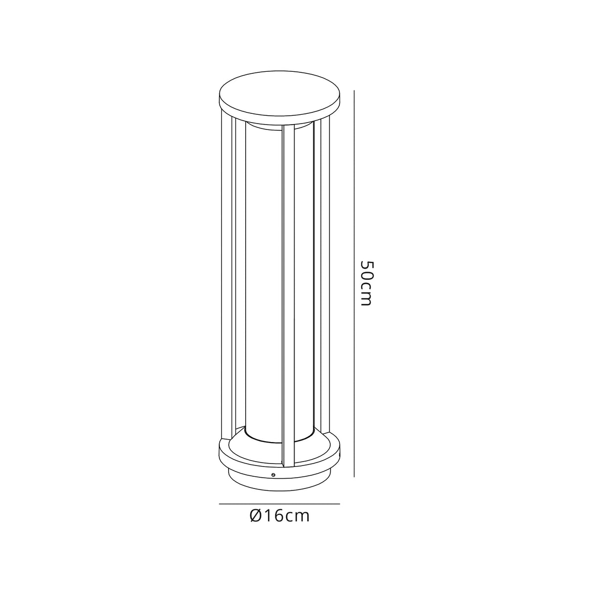 Phillips Post Lamp Large, 1 x E27, IP65, Anthracite, 2yrs Warranty