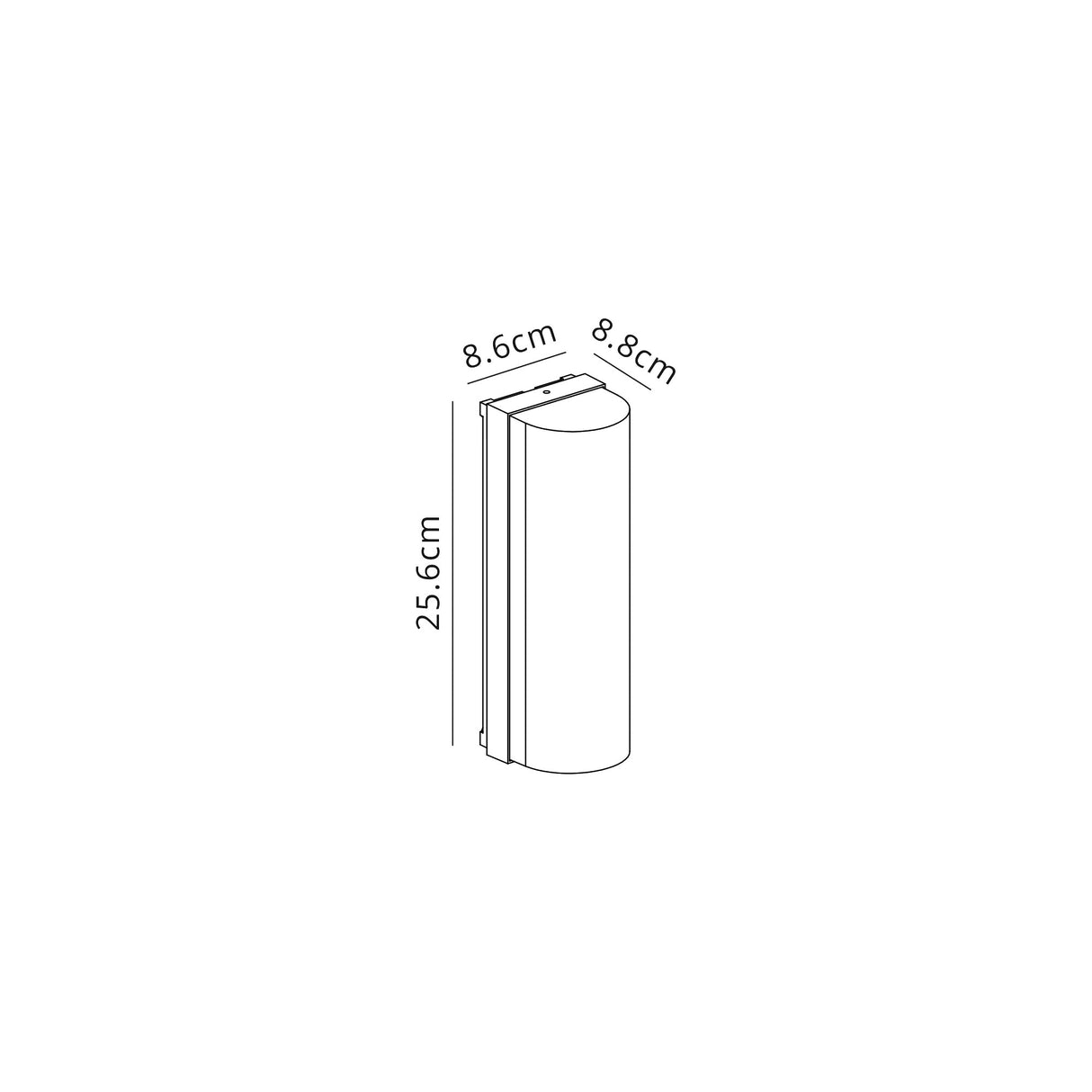 Phillips Wall Lamp Curved, 1 x E27, IP65, Anthracite, 2yrs Warranty