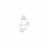 Pascoe Wall Lamp 1 x E27, IP54, Matt Brown/Opal, 2yrs Warranty
