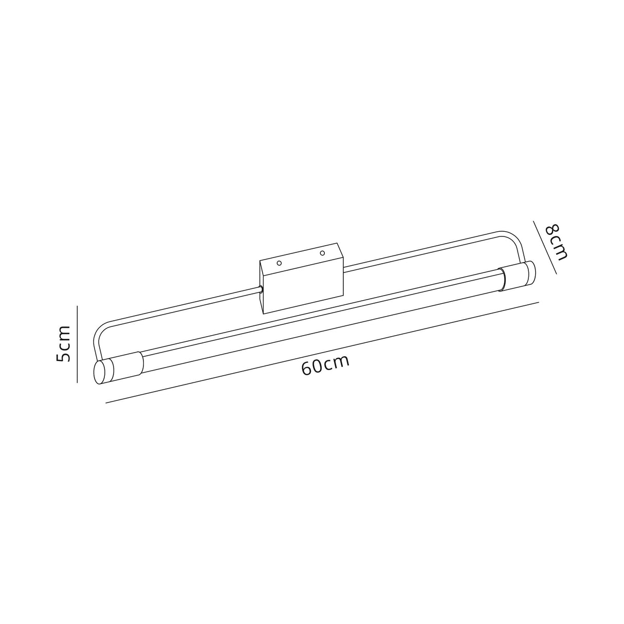 Irwin LED 1 x 14W Chrome Wall Lamp Large 1 Light 4000K IP44 3yr Warranty