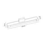 Irwin LED 1 x 14W Chrome Wall Lamp Large 1 Light 4000K IP44 3yr Warranty