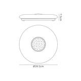 Newall Ceiling, 1 x 24W LED, CCT Switchable 3000/4000/6000K, 2032lm, Opal White, 3yrs Warranty