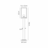 Pickering Short Post, 1 x E27, IP54, Graphite Black, 2yrs Warranty