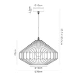 Whitfield Medium Pendant, 1 x E27, Antique Copper/Black