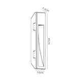 Waldron Large Recessed Wall Lamp, 1 x GU10, White Paintable Gypsum, Cut Out: L:453mmxW:103mm